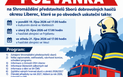 Pozvánka na Shromáždění představitelů SDH